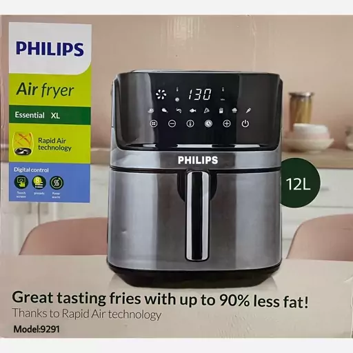 سرخ کن فیلیپس 9291 سرخکن بدون روغن رژیمی philips حجم 12 لیتری سبد جدا بدنه استیل ارسال رایگان