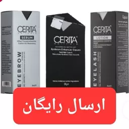 پک 3عددی تقویت مژه و ابرو سریتا (کرم ابرو-محلول تقویت کننده مژه-سرم احیای کننده ابرو)