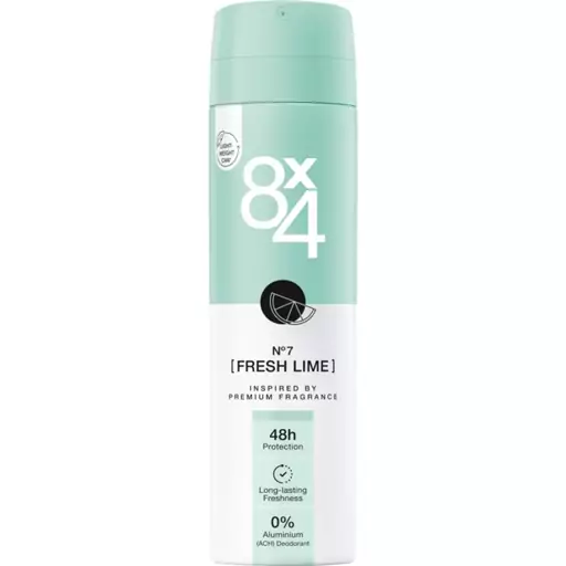 اسپری دئودورانت 8ضرب 4 مدل Fresh Lime شماره 7 حجم 150 میل