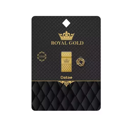 فلش مموری دیتا پلاس مدل Royal gold ظرفیت 32 گیگابایت