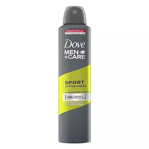 اسپری ضد تعریق مردانه اسپرت اکتیو داو Dove Sport Active Fresh Men Care 250 Ml