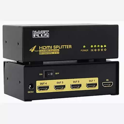 اسپلیتر 4 پورت HDMI کی نت پلاس Knet Plus KP-SPHD1404