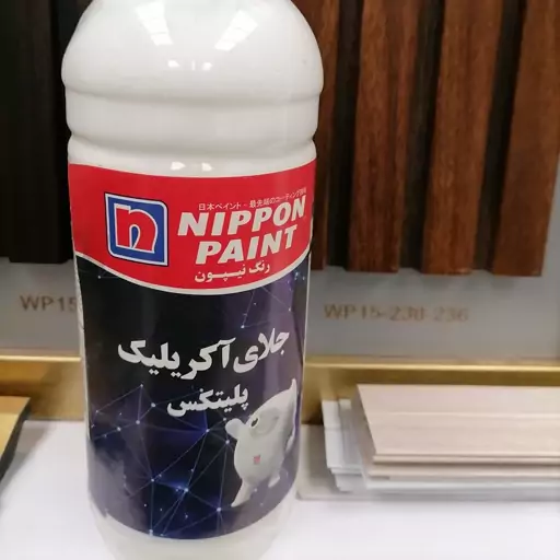 جلای آکریلیک نیپون حلال آب براقیت خوب و بدون بو براق کردن سطوح  چوبی و مصنوعات و کارهای دستی 