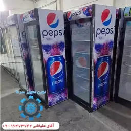 یخچال ایستاده ویترینی عرض 70سانتی درجه یک و عالی موتور امبراکو برزیلی یک سال ضمانت 