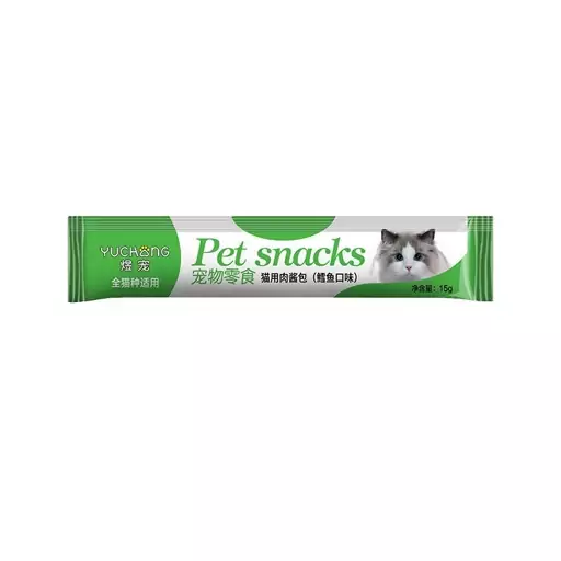 بستنی گربه Pet Snacks مدل تن ماهی و ماهی کاد با مرغ مجموعه 3 عددی