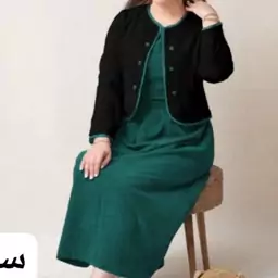 کت سارافان مخمل زنانه مجلسی کبریتی ریز دخترانه فری تا 46