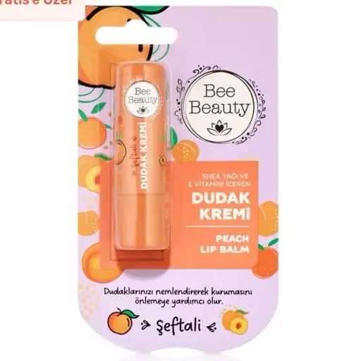  Bee Beauty Dudak Kremi  seftaliبالم لب بی بیوتی شفتالو