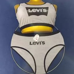 ست نیم تنه و شورت Levis  طوسی سایز دوایکس غرفه شیک باران 