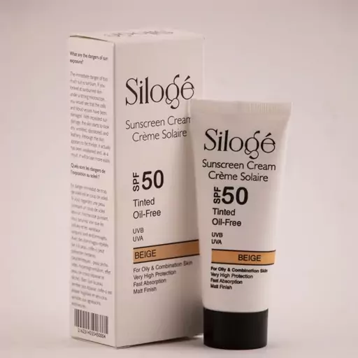 کرم ضد آفتاب رنگی سیلوژه رنگ بژ SPF50