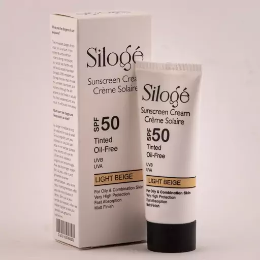 کرم ضد افتاب رنگی سیلوژه رنگ بژ روشن SPF50