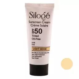 کرم ضد افتاب رنگی سیلوژه رنگ بژ روشن SPF50