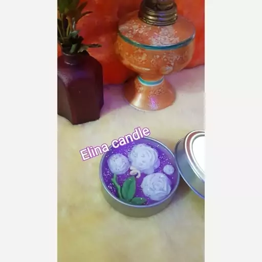 شمع معطر قوطی درب دار