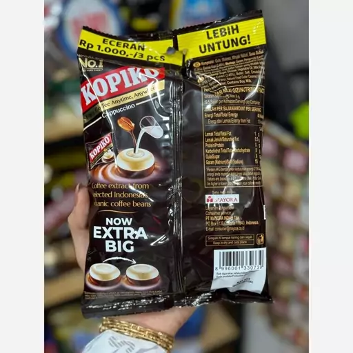 شکلات آبنبات قهوه 175 گرم کوپیکو با طعم کاپوچینو  KOPIKO