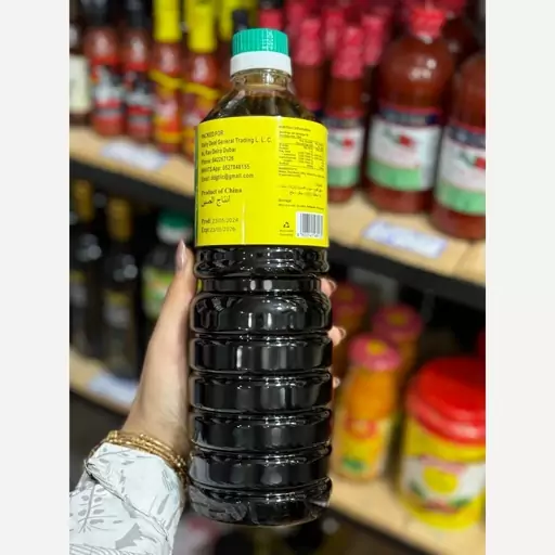 سویا سس آمریکن soy sauce americanحجم 1 لیتر 