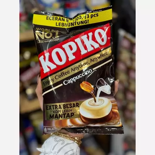 شکلات آبنبات قهوه 175 گرم کوپیکو با طعم کاپوچینو  KOPIKO