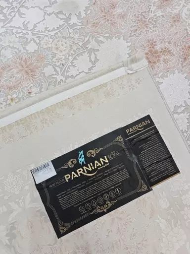 فرش ماشینی آذردکور کلکسیون پرنیان طرح رولکس ابریشم سلولزی 1500شانه،4500 تراکم کد 155307