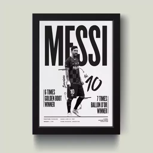 تابلو مدل Leo Messi مسی کدQ4826