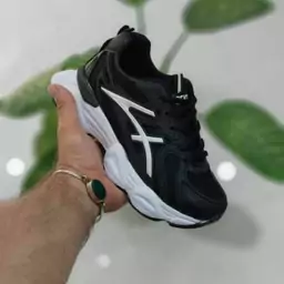 کتونی آسیکس سفید مشکی زنانه دخترانه کفش ونس اسپرت اسپورت اسیکس ASICS شیک لژدار لژ دار ورزشی رانینگ سبک طبی چرم راحتی هشت