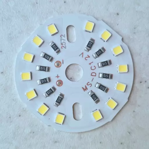 چیپ 12 ولت 12 وات ال ای دی لامپی نور مهتابی ام اس chip 12w -12v led ms