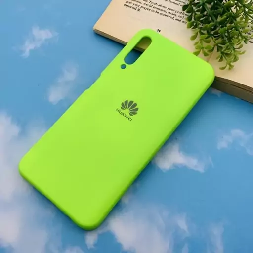 قاب گوشی Huawei Y9S / Honor 9X Pro هوآوی سیلیکونی های کپی طرح ساده سبز فسفری محافظ لنز دار کد 55871