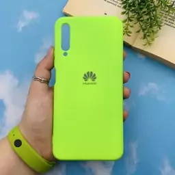 قاب گوشی Huawei Y9S / Honor 9X Pro هوآوی سیلیکونی های کپی طرح ساده سبز فسفری محافظ لنز دار کد 55871