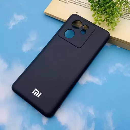 قاب گوشی Xiaomi 13T / Xiaomi 13T Pro شیائومی سیلیکونی های کپی طرح ساده سرمه ای تیره محافظ لنز دار کد 40224