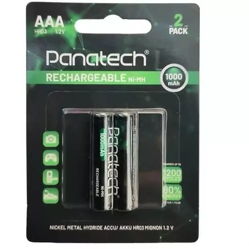 باتری شارژی نیم قلمی پاناتک PANATECH 1000MAH