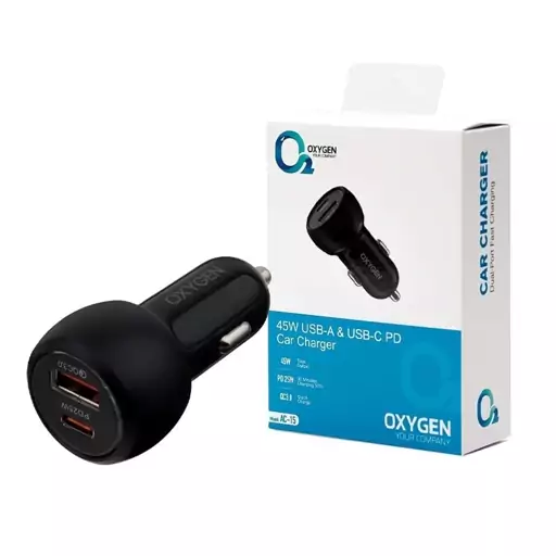 شارژر فندکی 45 وات اکسیژن مدل Oxygen AC-15