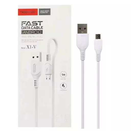 کابل تبدیل USB به microUSB ترانیو مدل X1-V