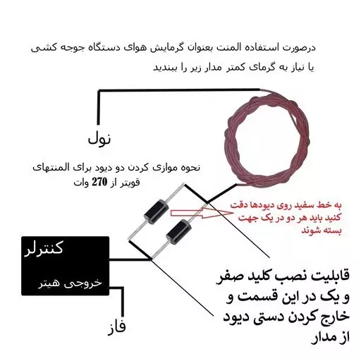 دیود یکسوساز کاهنده مصرف المنت 220V3A