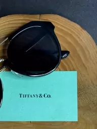 عینک آفتابی اورجینال TIFFANY تیفانی زنانه دخترانه مشکی ترند یووی 400