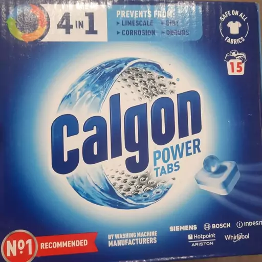 قرص جرم گیر ماشین لباسشویی 15 عددی calgon