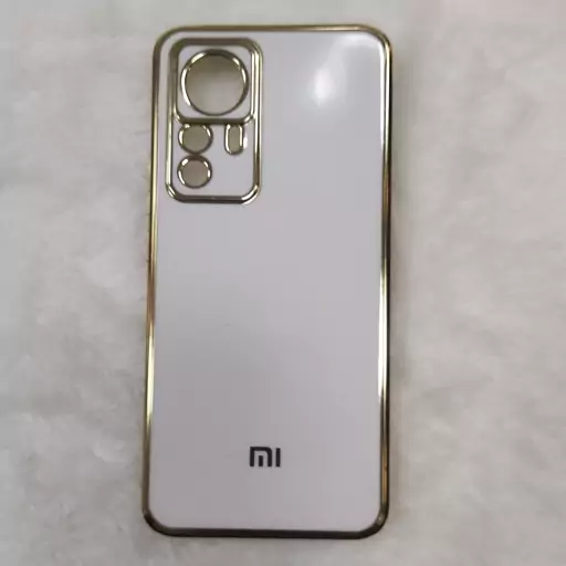 قاب گوشی Xiaomi 12T. Xiaomi 12T Pro شیائومی ژله ای مای کیس طرح دور طلایی محافظ لنز دار کدARB-1213