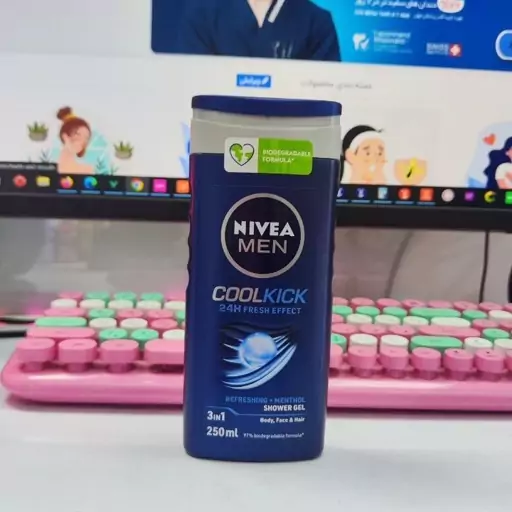 شامپو سر و بدن مردانه نیوآ Nivea مدل Fresh Kick حجم 250 میل