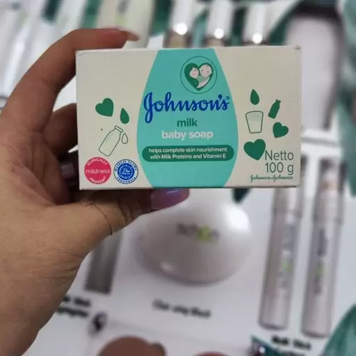 صابون کودک جانسون Johnsons مدل Milk وزن 100 گرم