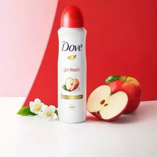 اسپری دئودورانت داو Dove زنانه مدل Go Fresh رایحه سیب حجم 250 میل