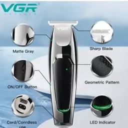 ماشین اصلاح وی جی آر VGR مدل v-030 اصلی ریش تراش ویجی آر خط زن  موزن،موزر ، صفرزن سایه زن vgr اصل تریمر VGR