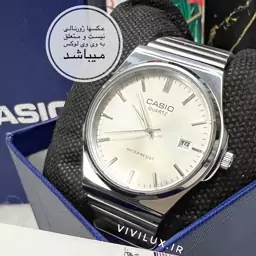 ساعت مردانه کاسیو با جعبه برند مدل کلاسیک لوکس کیفیت عالی  casio هدیه مردانه روز پدر تولد