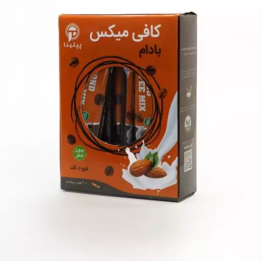 کافی میکس رژیمی پپتینا با پودر شیر بادام