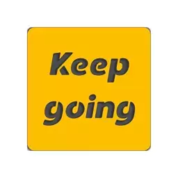 تابلو دیوارکوب انگیزشی طرح keep going  -استیکر دیواری