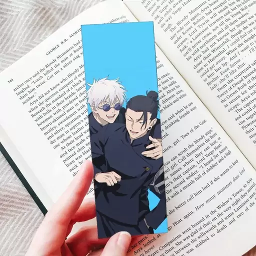 نشانگر کتاب (Bookmark) مدل انیمه جوجوتسو کایسن Jujutsu Kaisen طرح گوجو ساتورو کد 14