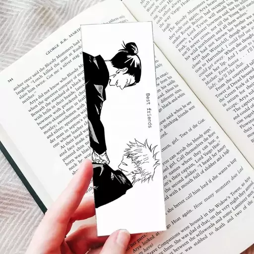 نشانگر کتاب (Bookmark) مدل انیمه جوجوتسو کایسن Jujutsu Kaisen طرح گوجو ساتورو کد 15