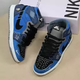 کتونی جردن وودو ساقدار jordan voodoo سرمه ای 41 تا 44 (کتونی جردن - نایک جردن وودو - کفش نایک - nike jordan voodoo )