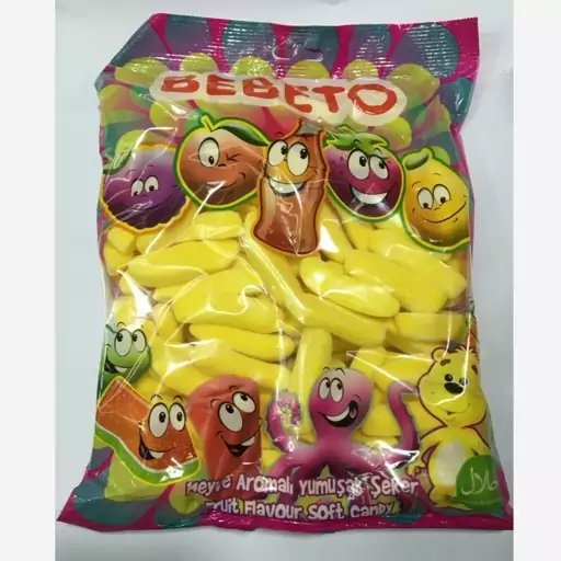 پاستیل موز ببتو 1کیلوگرم bebeto pastille