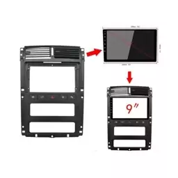 قاب فرم مانیتور پژو پارس و 405 اندروید 9 اینچ(ارسال پس کرایه)