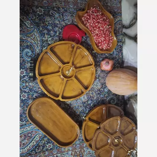 ست شماره 3 پذیرایی رنگ چوب