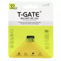 کارت حافظه رم میکرو 32 گیگ T-GATE مدلMicrol SDHC U1 95MBs 633X