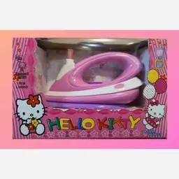 اتو اسباب بازی چراغدار و ویبره دار طرح Hello Kitty مدل LS820 Hello Kittt design toy iron