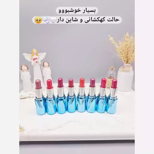 پک رژ لب جامد 8 عددی شاین دار