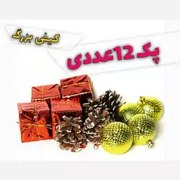 پک گوی،کادو،میوه درخت کاج 12عددی